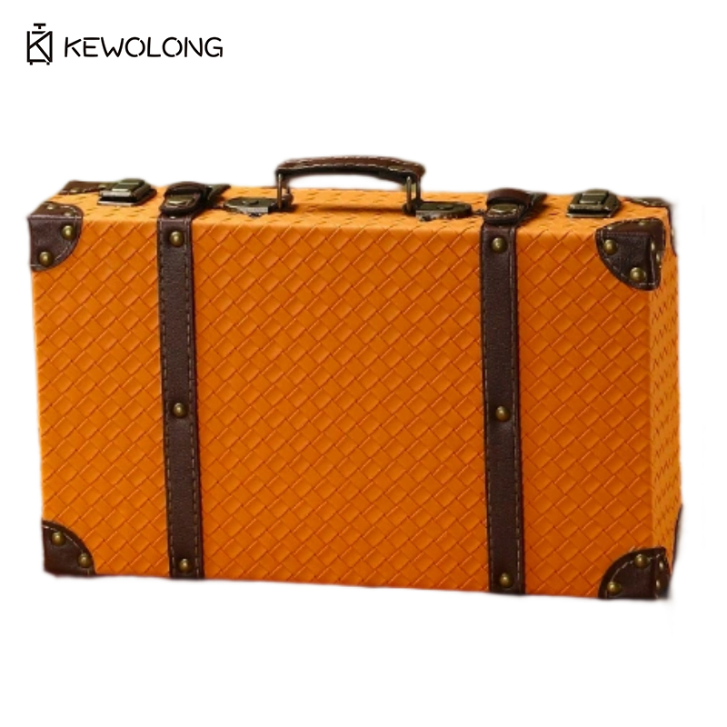 Retro Vintage Trunk Suitcase - Vintage Avrupa Retro Bavul Saklama Kutusu,