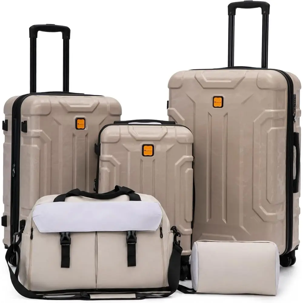 Expandable Hard Shell Luggage Set - 5 Parçalı Sert Valiz Seti, 20/24/28