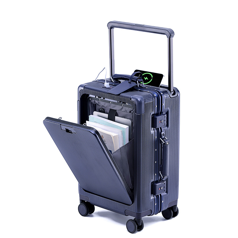 Aluminum Frame Carry On Luggage - Alüminyum Çerçeveli Geniş Tekerlekli Bavul 20