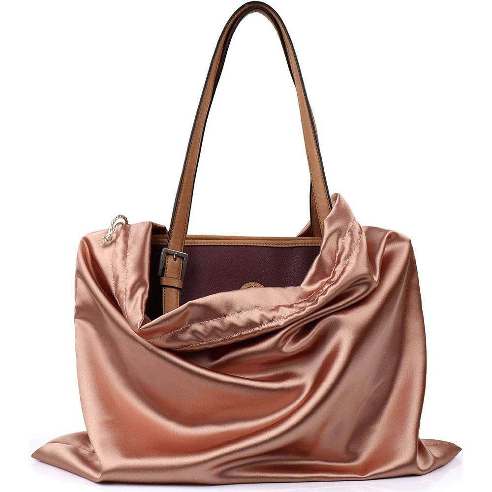 Handbags - Moda İpek Kumaş Toz Torbaları İpli