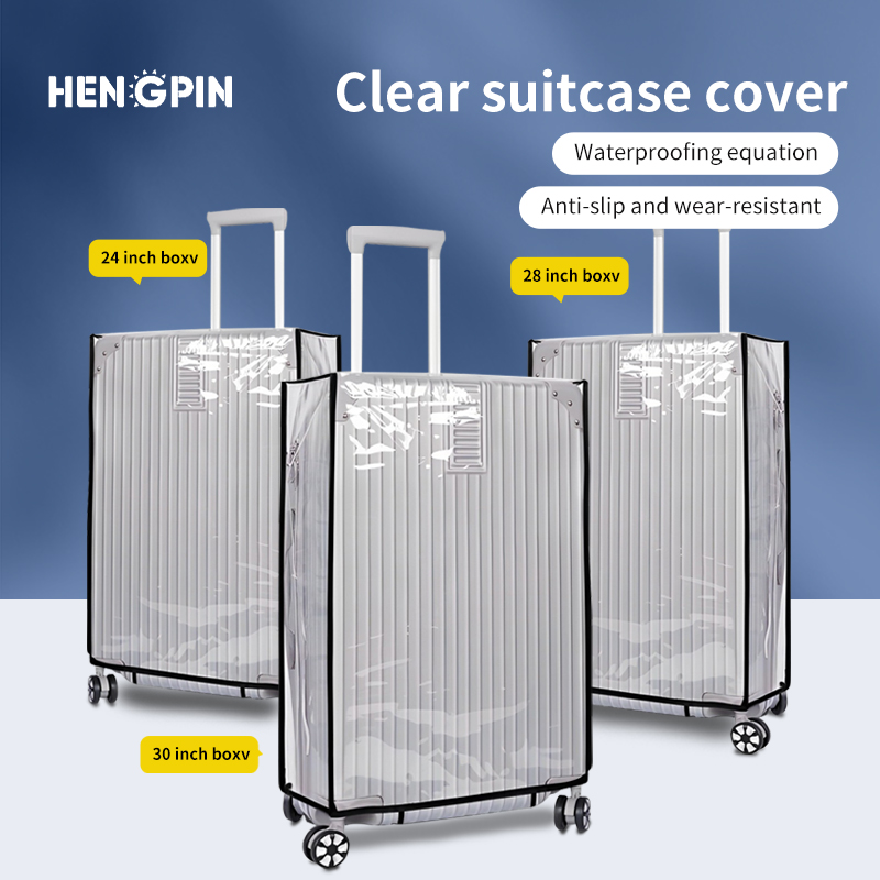 Luggage Protective Cover Transparent - Tam Şeffaf Bagaj Koruyucu Kapak PVC