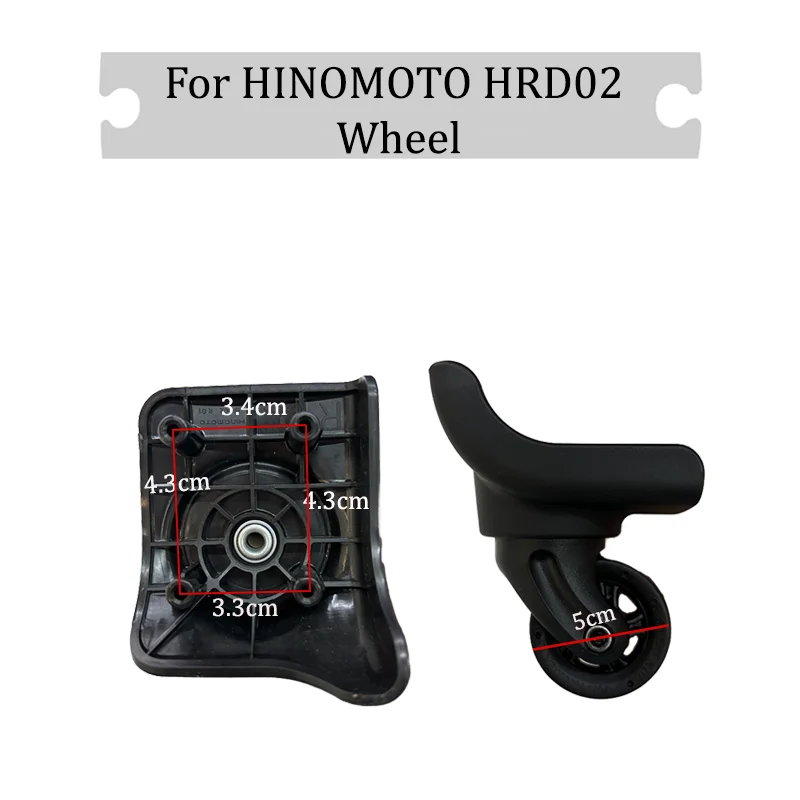 Silent Replacement Luggage Wheels - HINOMOTO HRD02 için uygun Evrensel Tekerlek