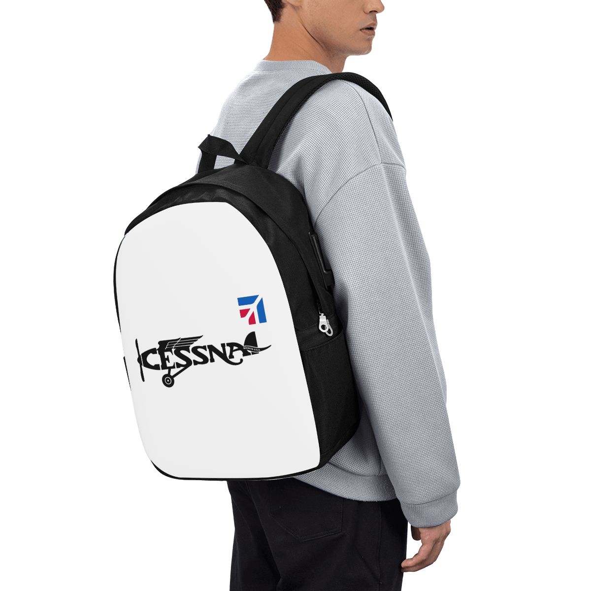 Travel Bags - Cessna Logo Sırt Çantası Seyahat Dizüstü