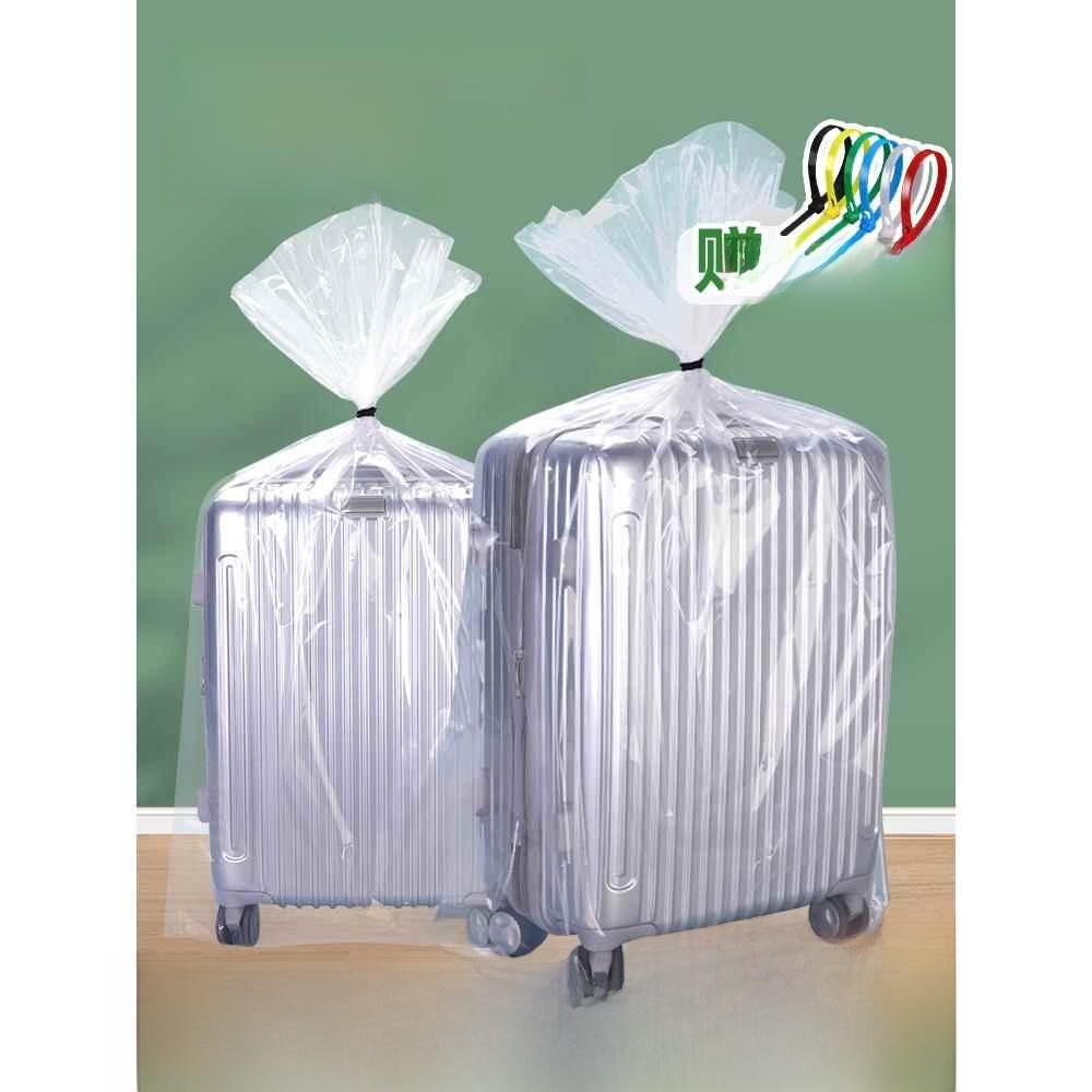 Waterproof Suitcase Cover Protector - Tek Kullanımlık Kalınlaştırılmış Plastik Çanta Bagaj