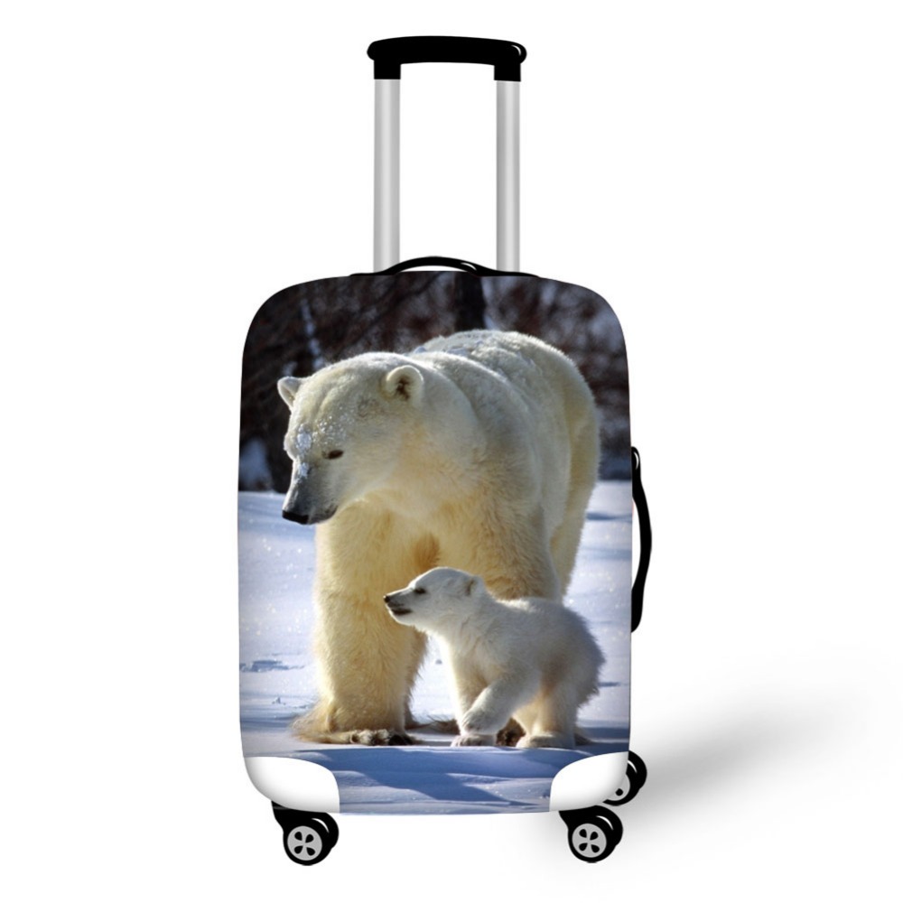 Waterproof Suitcase Cover Protector - Hayvan kutup ayısı bagaj koruyucu kapak
