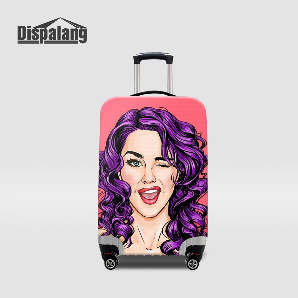 Waterproof Suitcase Cover Protector - Kadınlar için Özel Çizgi Film Baskılı