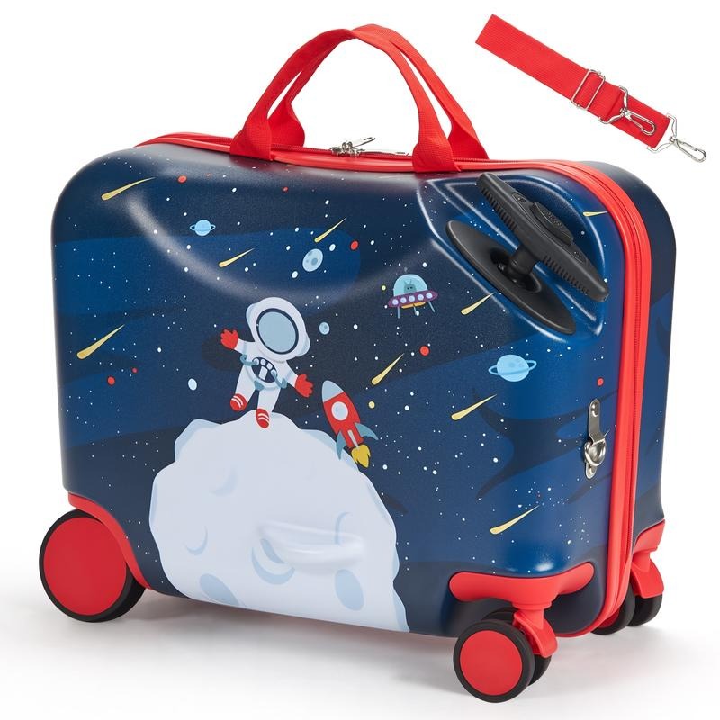 Kids Ride On Suitcase Scooter - 18 inç Hafif Çocuklar İçin Tekerlekli