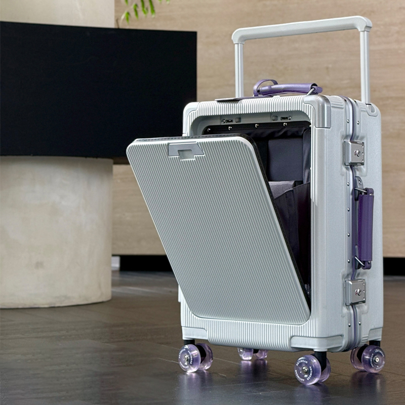 Aluminum Frame Carry On Luggage - 20-24-26 İnç Seyahat Çantası PC Alüminyum