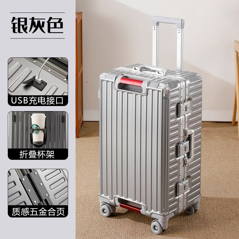 Aluminum Frame Carry On Luggage - Büyük Boy Seyahat Çantası Alüminyum Çerçeveli