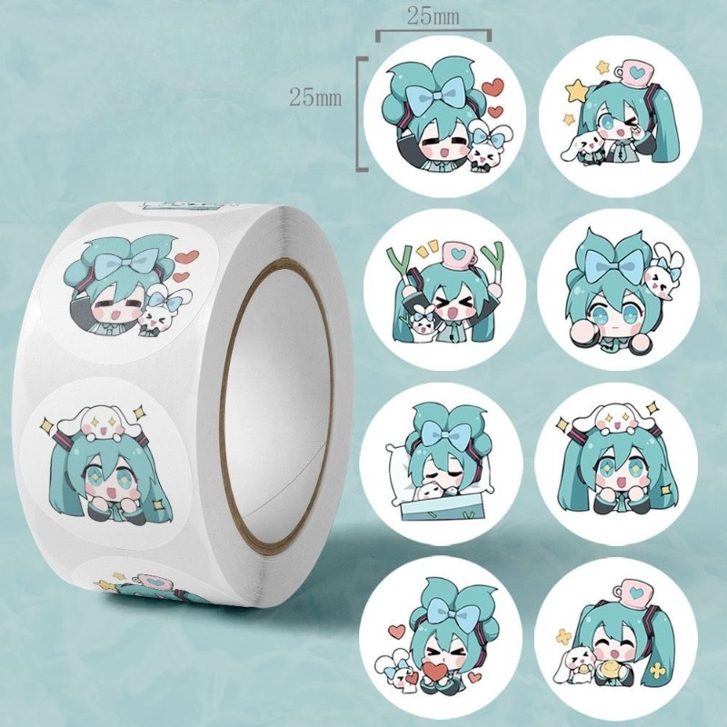 Luggage - Estetik Şirin Hatsune Miku Çıkartmaları, Günlük,