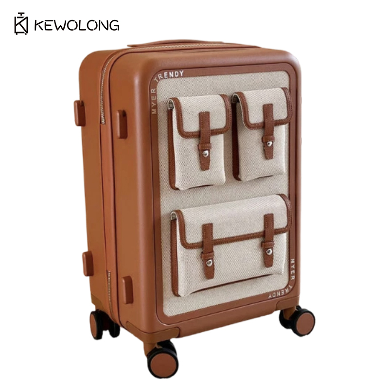 Spinner Wheel Rolling Suitcase 20 Inch - Vintage Kanvas Spinner Valiz 20/24 İnç,