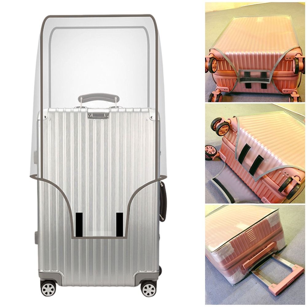 Waterproof Suitcase Cover Protector - 16-28 inç Seyahat Bagaj Kapağı Şeffaf