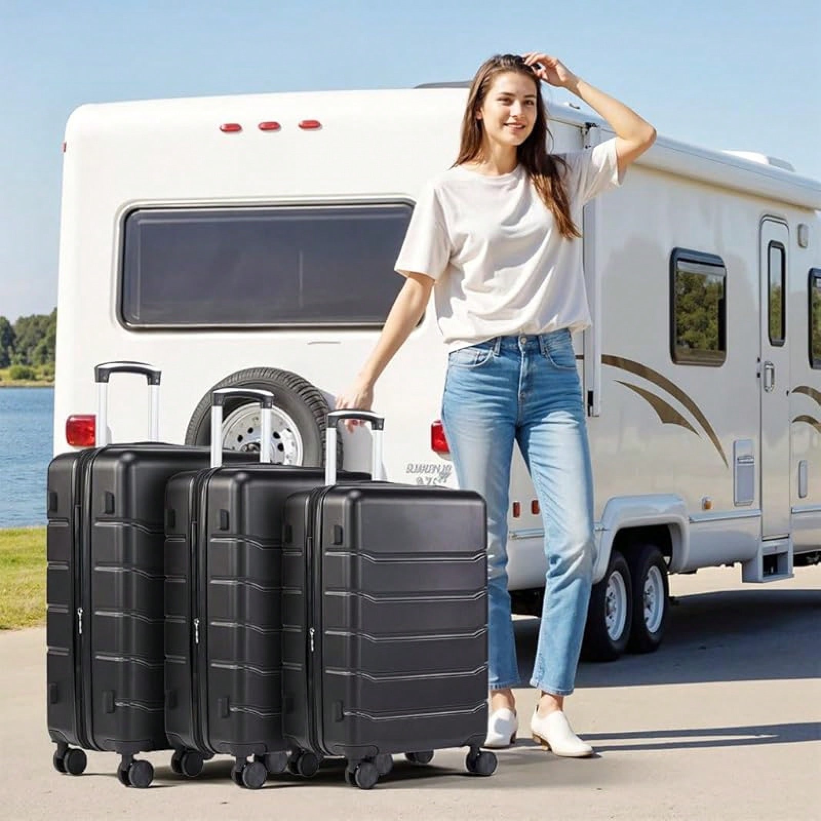3 Parçalı Bagaj Setleri, Sert  - Expandable Hard Shell Luggage Set incelemesi ve fiyatı