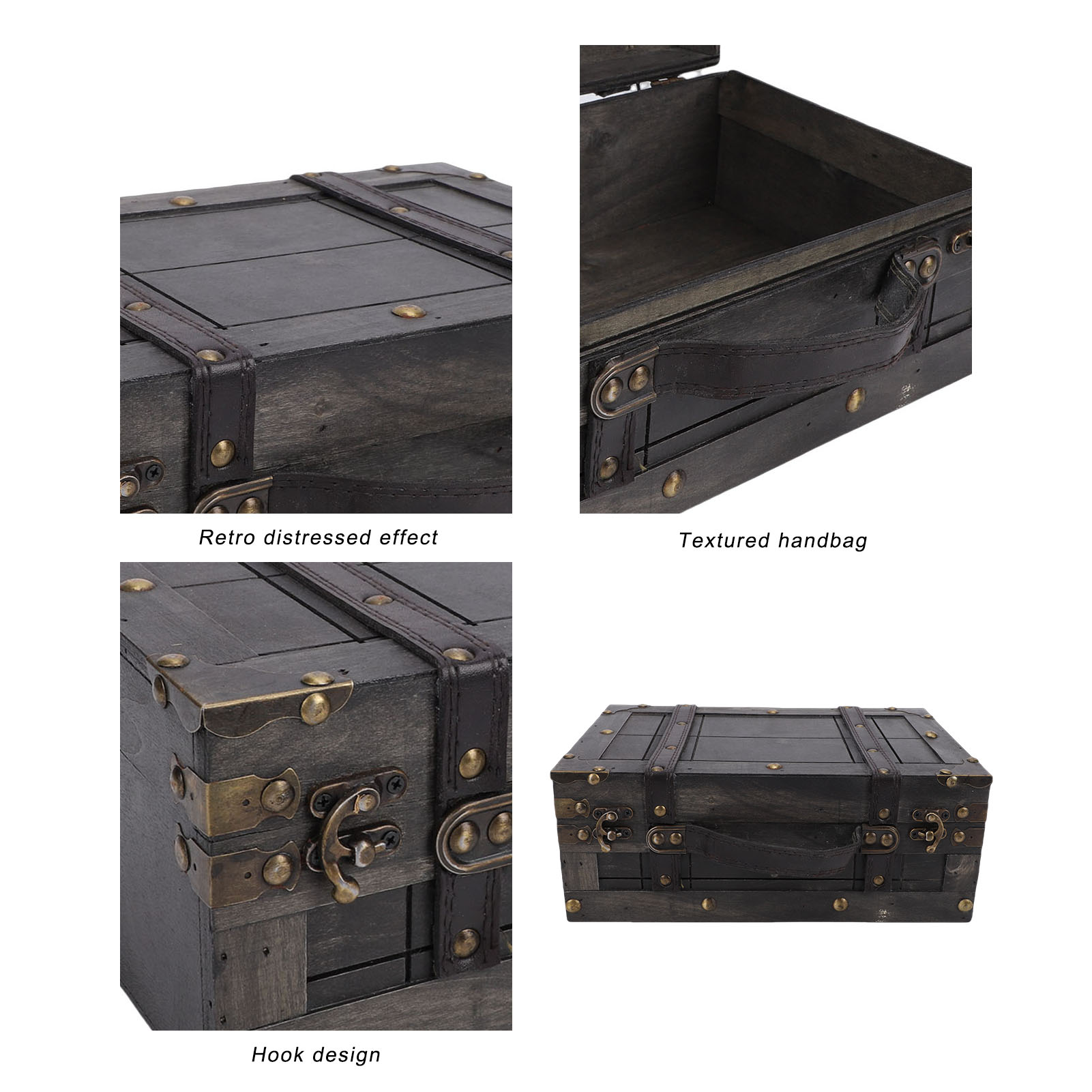 Ahşap Saklama Sandığı Ahşap Sa - Retro Vintage Trunk Suitcase incelemesi ve fiyatı