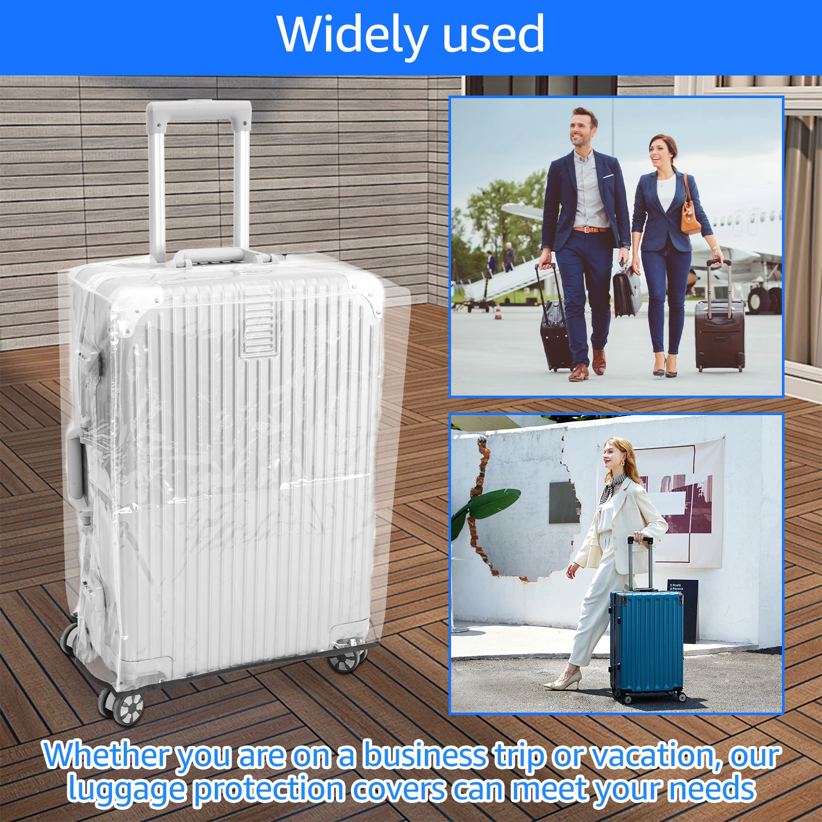 3 adet şeffaf PVC bagaj koruyu - Luggage Protective Cover Transparent incelemesi ve fiyatı