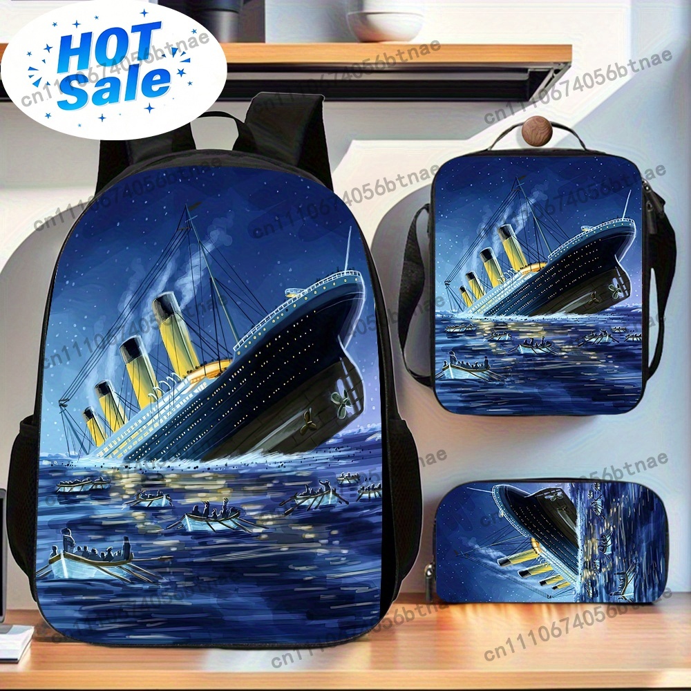 3 Parça Titanic Desenli Sırt Ç - Handbags incelemesi ve fiyatı