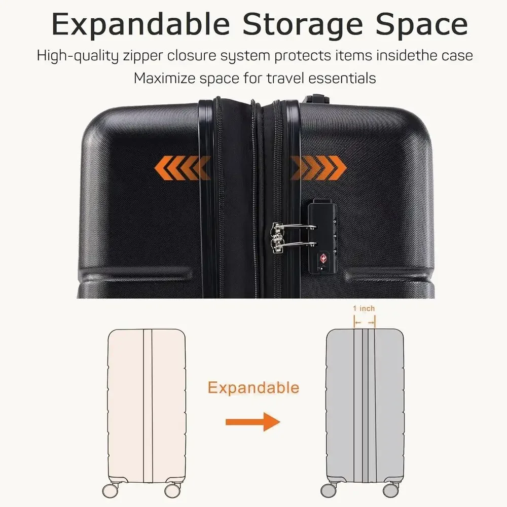3 Parçalı Sert Kabuklu Döner V - Expandable Hard Shell Luggage Set incelemesi ve fiyatı