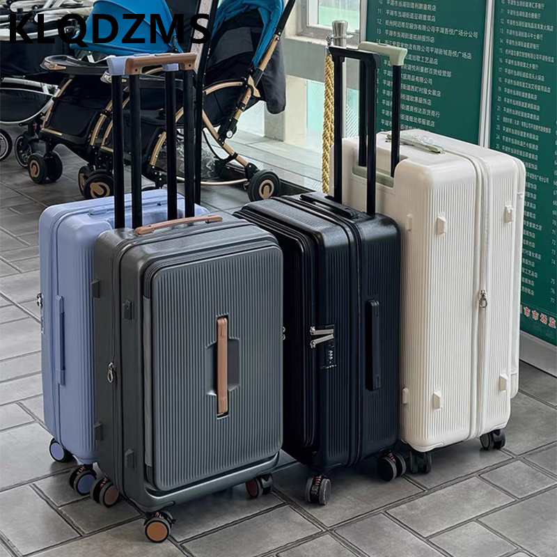 KLQDZMS Tekerlekli Bagaj Çanta - Front Opening Laptop Luggage 24 Inch incelemesi ve fiyatı