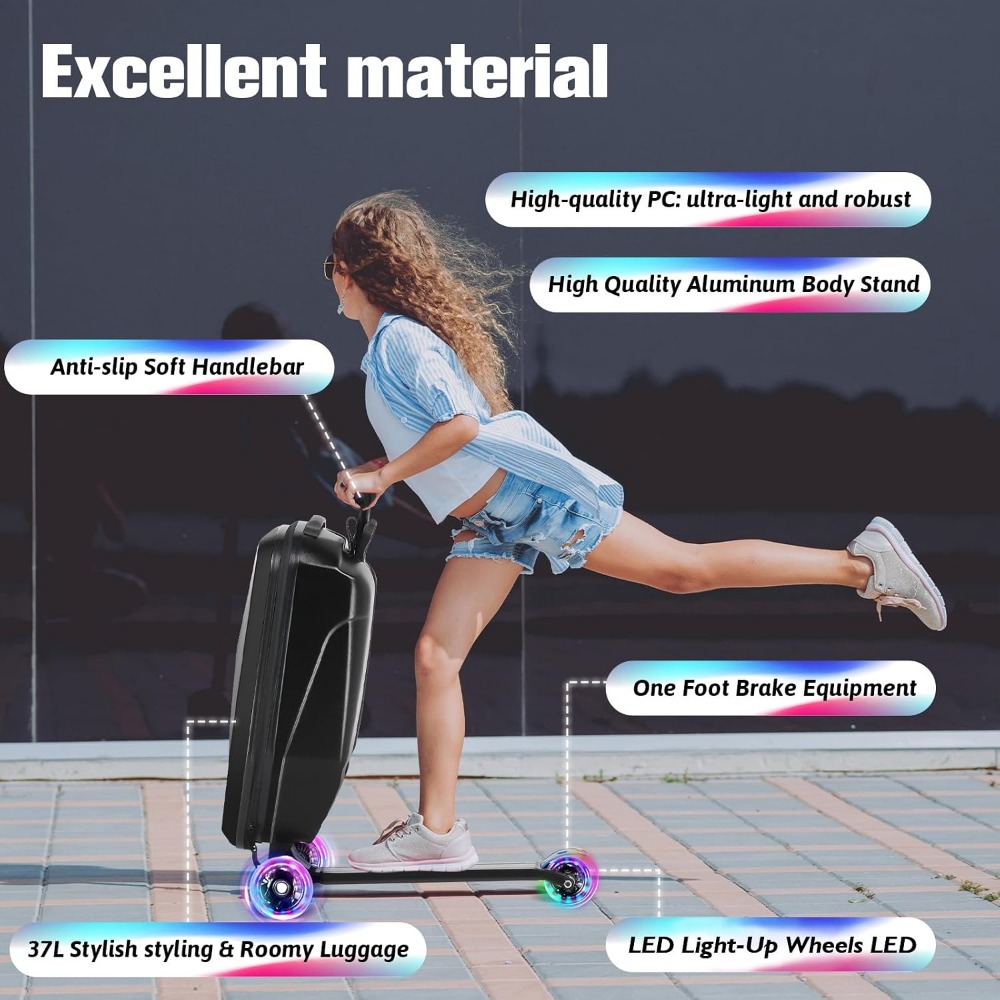 Çocuklar için Scooter Valizi:  - Kids Ride On Suitcase Scooter incelemesi ve fiyatı