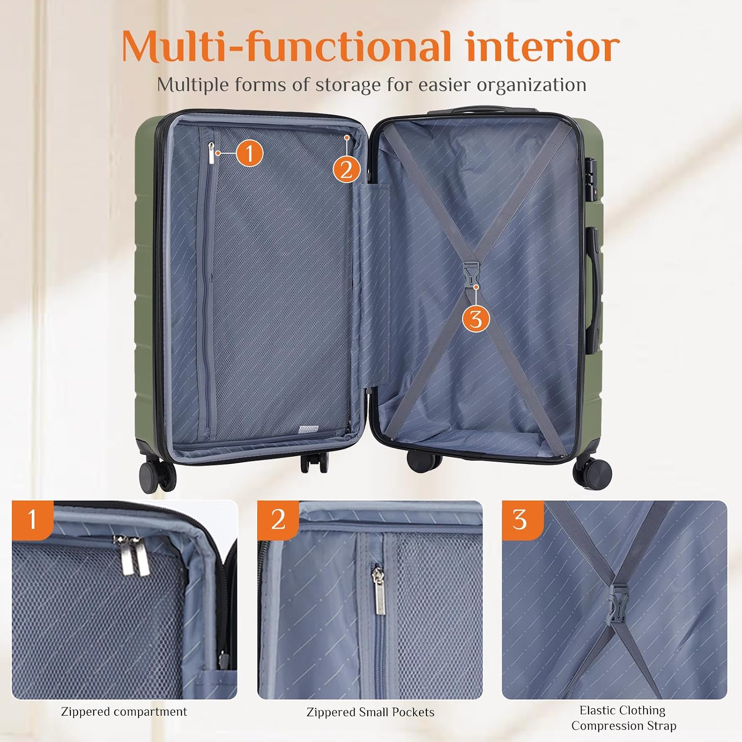 28 İnç El Bagajı, Çift Döner T - Expandable Hard Shell Luggage Set incelemesi ve fiyatı