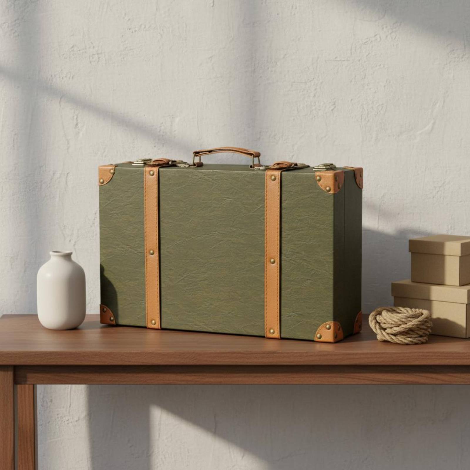 3 Parça Vintage Bavul Seti Fot - Retro Vintage Trunk Suitcase incelemesi ve fiyatı