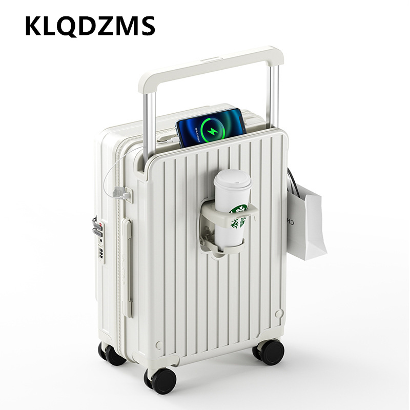 KLQDZMS Şarjlı Bavul Ön Açılır - Front Opening Laptop Luggage 24 Inch incelemesi ve fiyatı