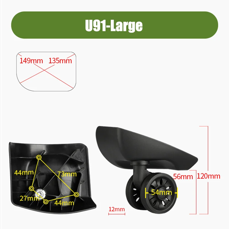 Samsontie U91 Serisi Bagaj Ses - Silent Replacement Luggage Wheels incelemesi ve fiyatı