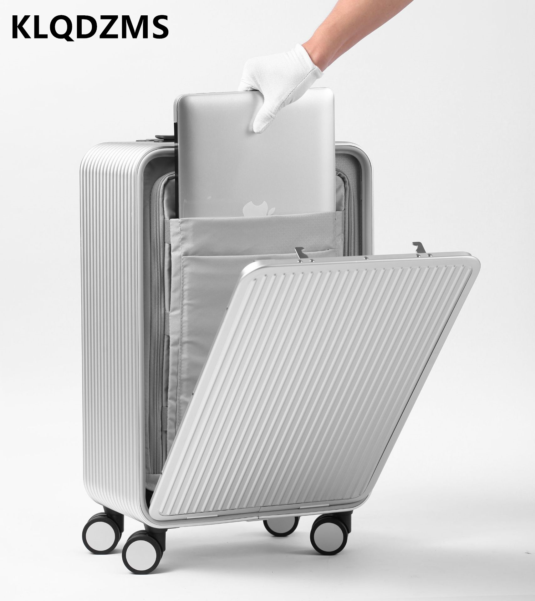 KLQDZMS Bagaj Tüm Alüminyum Ma - Front Opening Laptop Luggage 24 Inch incelemesi ve fiyatı