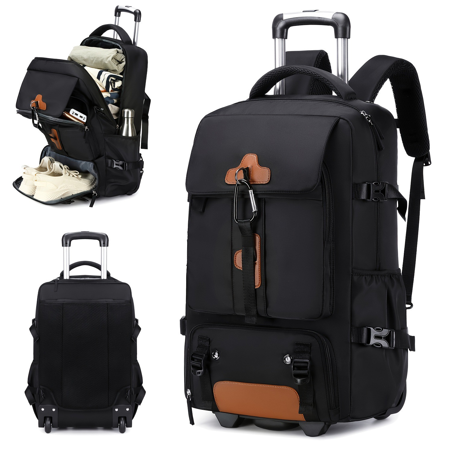 Tekerlekli Sırt Çantası Büyük  - Foldable Rolling Luggage Bag incelemesi ve fiyatı