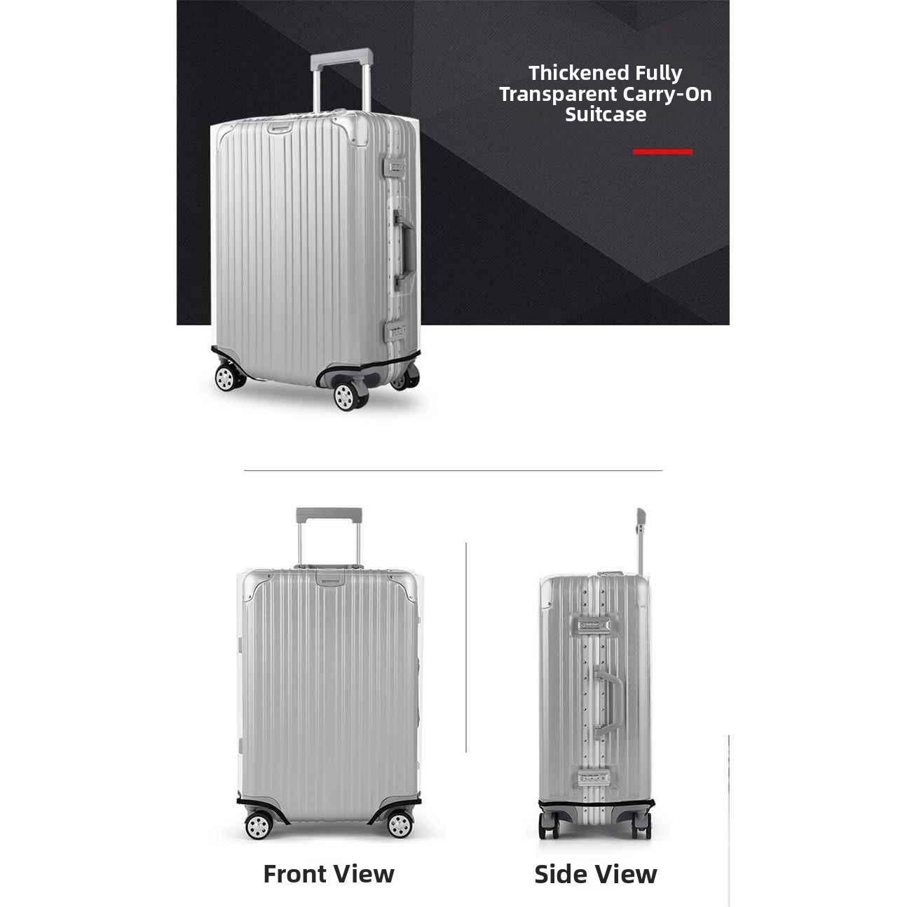 Kalınlaştırılmış Su Geçirmez Ş - Luggage Protective Cover Transparent incelemesi ve fiyatı