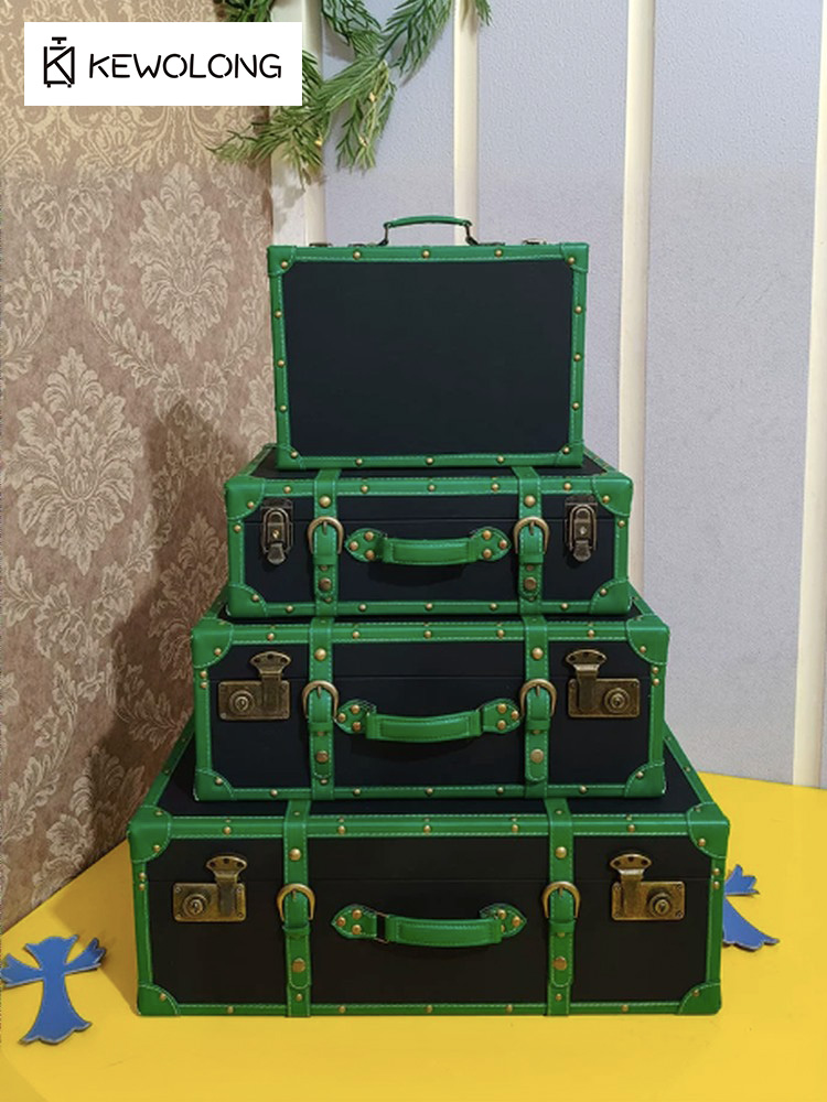 Vintage Deri Bavul Saklama Kut - Retro Vintage Trunk Suitcase incelemesi ve fiyatı