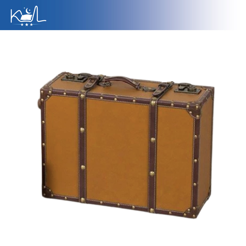 Vintage Turuncu Dekoratif Bavu - Retro Vintage Trunk Suitcase incelemesi ve fiyatı