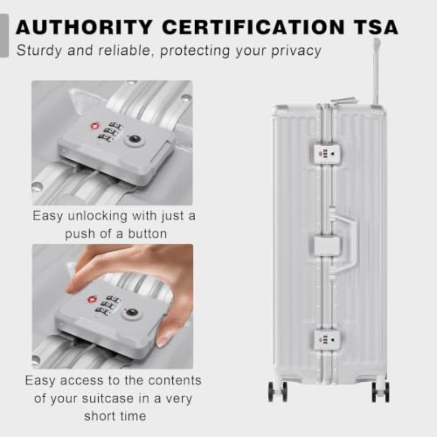 2 Parça Alüminyum Çerçeveli Va - Aluminum Frame Carry On Luggage incelemesi ve fiyatı